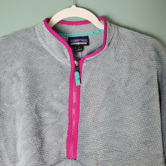Patagonia Women's Grey Re-Tool Half Zip Fleece Pullover Size Large - Picture 4 of 6